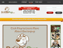 Tablet Screenshot of doctorpup.com